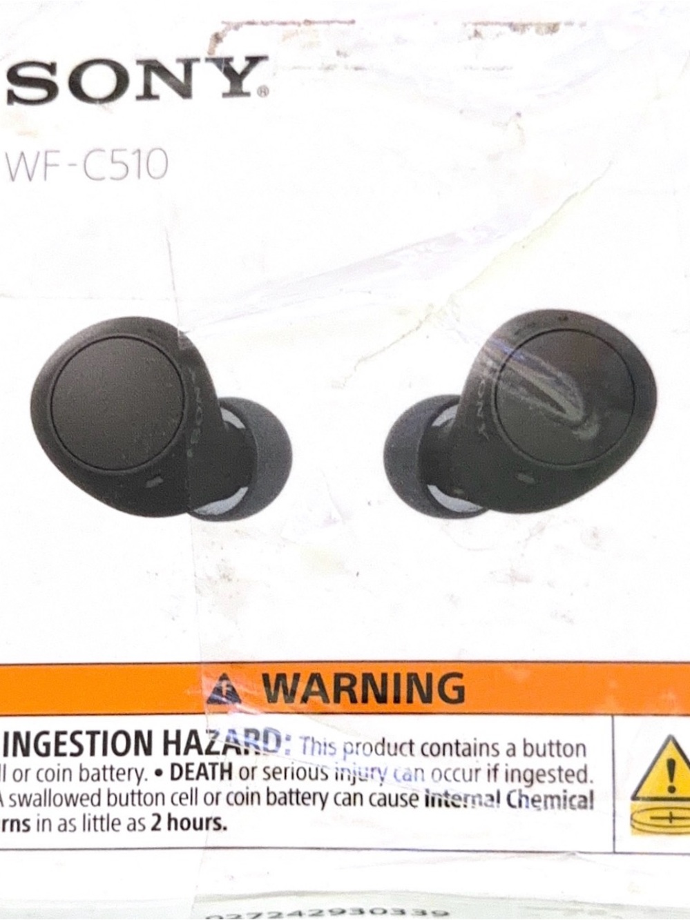 Sony Black WF-C510 Compact True Wireless Earbuds